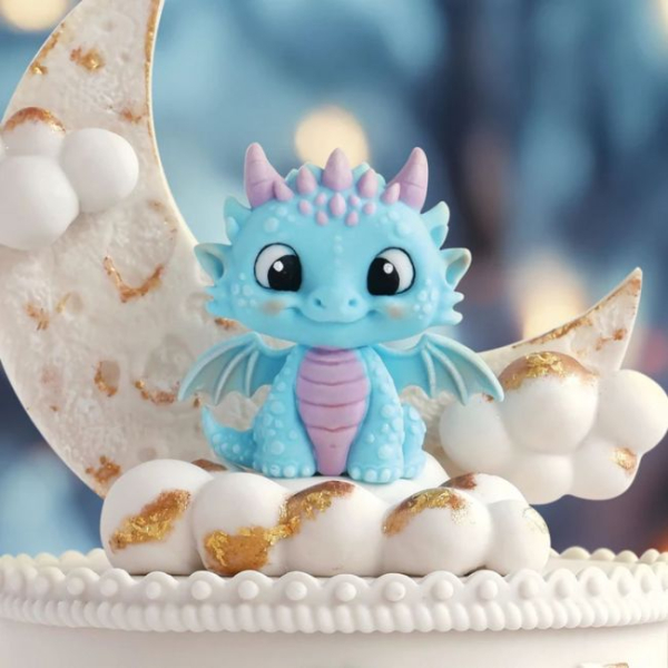 Silicone Mould - Easy Stand Dragon